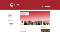 Desktop Screenshot of carfac.sk.ca
