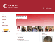 Tablet Screenshot of carfac.sk.ca